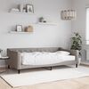 vidaXL Tagesbett mit Matratze Taupe 100x200 cm Stoff