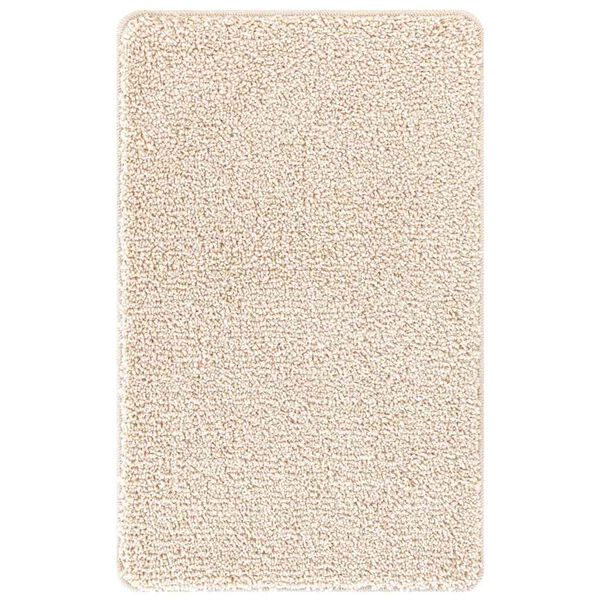 vidaXL Rutschfeste Badmatte Creme 50 x 80 cm PP