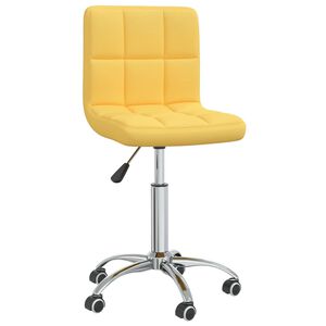 vidaXL B&uuml;rostuhl Drehbar Senfgelb Stoff