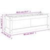 vidaXL Pflanzk&uuml;bel 90x31x31 cm Kiefernholz Impr&auml;gniert