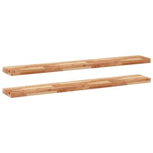 vidaXL Schweberegale 2 Stk. 160x20x4 cm Massivholz Akazie &Ouml;lbehandelt