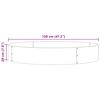 vidaXL Pflanzenring 5 pcs Braun 120 x 120 x 20 cm Wetterfeststahl