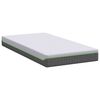 vidaXL Matratze Wei&szlig; und Grau 90 x 200 cm Jacquard-Stoff