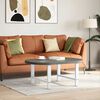 vidaXL Couchtischbeine Wei&szlig; 2 Stk. 70x(42-43) cm Stahl