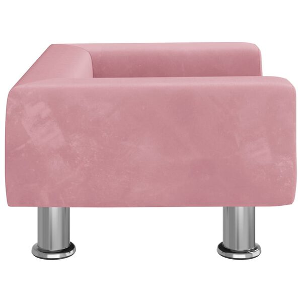 vidaXL Kindersofa Rosa 50x40x26,5 cm Samt