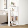vidaXL B&uuml;cherregal Wei&szlig; 60 x 20 x 120,5 cm Holzwerkstoff