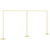 vidaXL Hochzeitsbogen Gold 657 x 35 x 300 cm Stahl
