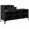vidaXL Schuhschrank mit Regal Schwarz Eichen-Optik 102 x 36 x 60 cm