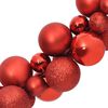 vidaXL Kugelgirlande Rot 175 cm Polystyrol