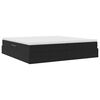 vidaXL Aufbewahrungsbett mit Matratze Schwarz 200 x 200 cm Samt