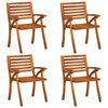 vidaXL 5-teiliges Garten-Ess-Set 150 x 90 cm Massivholz Akazie
