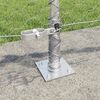 vidaXL Zaunpfosten Silber 100 x 0,6 m (50 mm Masche) Stahl