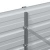 vidaXL Garten-Hochbeet 160x40x77 cm Verzinkter Stahl Silber