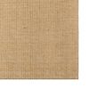 vidaXL Teppich Natur Sisal 100x100 cm