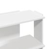vidaXL B&uuml;cherregal 3 B&ouml;den Wei&szlig; 60x30x60 cm Holzwerkstoff