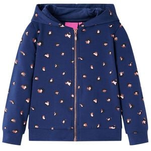 vidaXL Kinder-Kapuzenpullover Marineblau 92