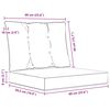 vidaXL Sofakissen f&uuml;r drau&szlig;en 2 pcs T&uuml;rkis Polyester