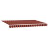 vidaXL Einziehbare Markise Orange 400 x 200 cm Stoff