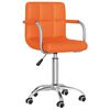 vidaXL Esszimmerst&uuml;hle 4 Stk. Drehbar Orange Kunstleder