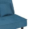 vidaXL Schlafsofa Blau Samt