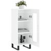 vidaXL Sideboard Hochglanz-Wei&szlig; 34,5x34x90 cm Holzwerkstoff