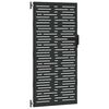 vidaXL Gartentor Schwarz 85 x 175 cm Pulverbeschichteter Stahl