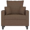 vidaXL Sessel Braun 60 cm Stoff