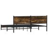 vidaXL Metallbett ohne Matratze R&auml;uchereiche 193x203 cm