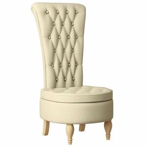 vidaXL Schlafsessel Creme 56,5 x 70 x 110 cm Stoff