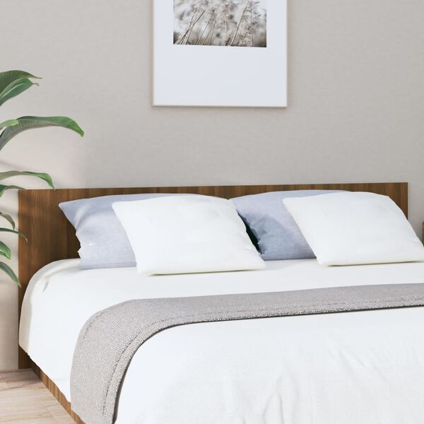 vidaXL Kopfteil Braun Eichen-Optik 200x1,5x80 cm Holzwerkstoff