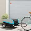 vidaXL Fahrradanh&auml;nger Schwarz und Blau 45 kg Eisen