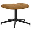 vidaXL Relaxsessel mit Hocker Braun Samt