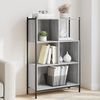 vidaXL B&uuml;cherregal Grau Sonoma 72x28x109 cm Holzwerkstoff