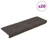 vidaXL Stufenmatten Selbstklebend 20 Stk. 65x21x4 cm Anthrazit
