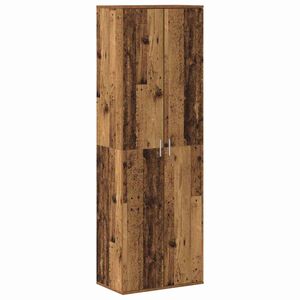 vidaXL Highboard 60 x 35 x 180 cm Holzwerkstoff Altholz