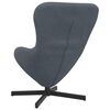 vidaXL Eiersessel Dunkelgrau 63 x 73 x 90 cm Samt
