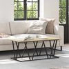 vidaXL Couchtisch Sonoma-Eiche 100 x 50 x 40 cm Sperrholz und Metall
