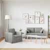 vidaXL Sofa 2 pcs Hellgrau