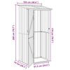 vidaXL Gartenh&uuml;tten Anthrazit 103 x 74 x 200 cm Metall