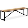 vidaXL Sitzbank Massiv-Mangoholz 160x35x45 cm