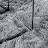 vidaXL Teppich Shaggy Hochflor NAVARRA Hellgrau 240x240 cm Polyester