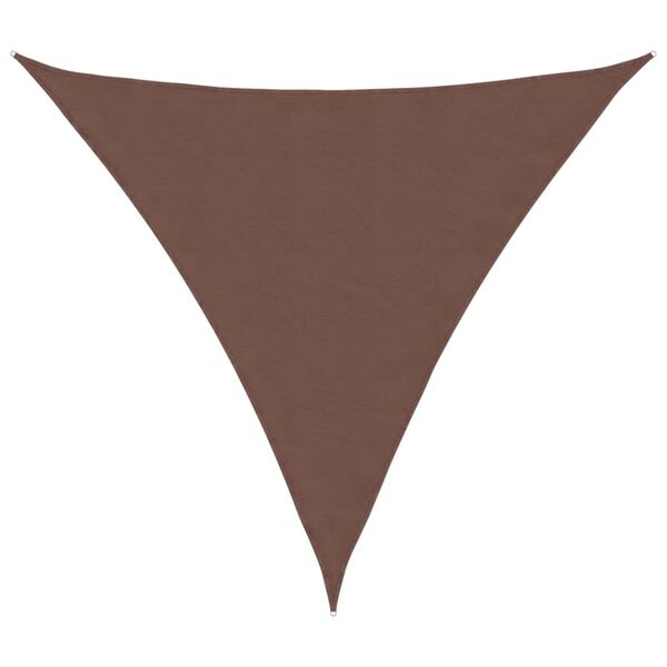 vidaXL Sonnensegel Oxford-Gewebe Dreieckig 4,5x4,5x4,5 m Braun