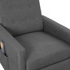 vidaXL Massagesessel Hellgrau Stoff