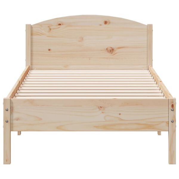 vidaXL Massivholzbett ohne Matratze 100x200 cm Kiefernholz
