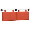 vidaXL H&auml;ngevorderseite Uni Rot-Orange 150 x 55 x 5 cm Cordstoff