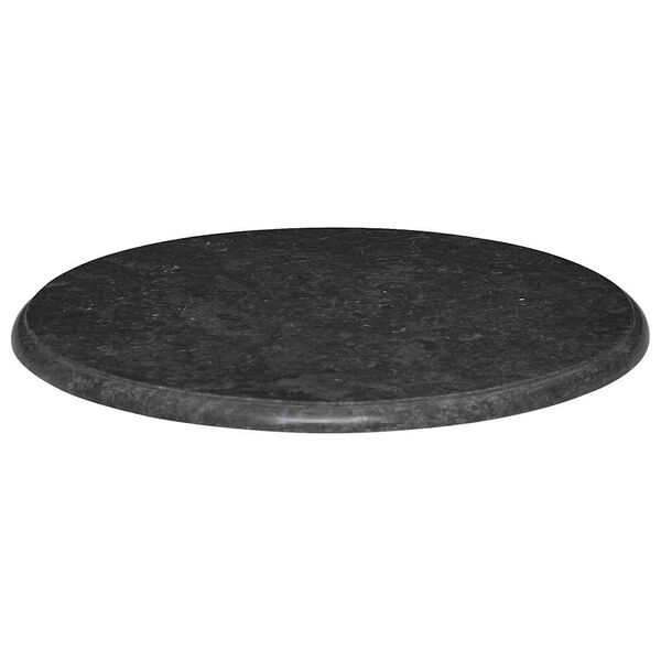 vidaXL Tischplatte Schwarz &Oslash;60x2,5 cm Marmor