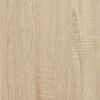 vidaXL Schweberegal Eichen-Optik und Wei&szlig; 23x23,5x3,8 cm MDF
