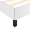 vidaXL Bettgestell mit Kopfteil ohne Matratze Wei&szlig; 90x200 cm