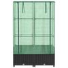 vidaXL Hochbeet mit Gew&auml;chshaus-Aufsatz Rattan-Optik 80x40x138 cm