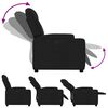 vidaXL Relaxsessel Elektrisch Schwarz Stoff
